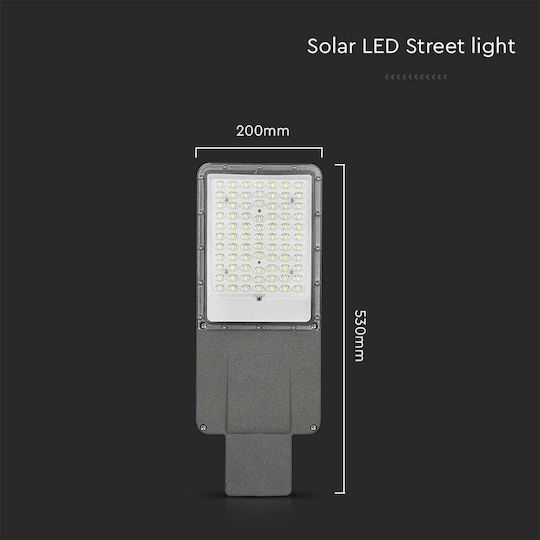 V-TAC Street Solar Light 40W 2500lm Natural White 4000K with Remote Control IP65 20cmx53cmcm