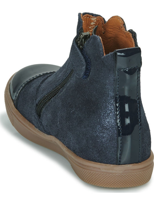 Kinderstiefeletten mit Klettverschluss Blau -T