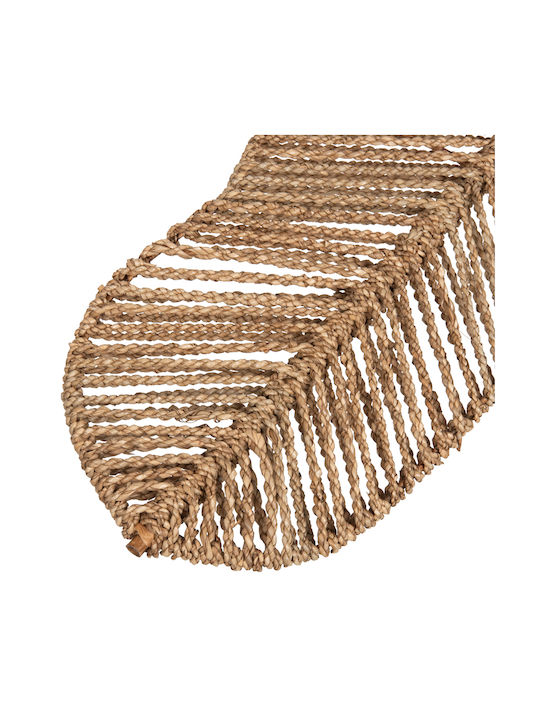 HomeMarkt Wall Decor Brown Wicker Material 30x30cm
