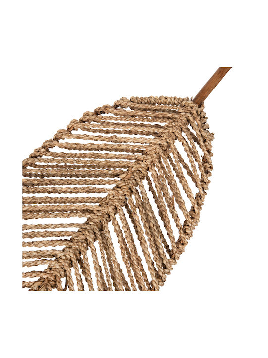 HomeMarkt Wall Decor Brown Wicker Material 30x30cm