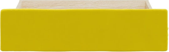 vidaXL Bed Drawer made of Wood in Yellow Color 67x50x16cm 2pcs