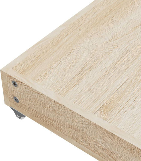 vidaXL Bed Drawer made of Wood in Yellow Color 67x50x16cm 2pcs