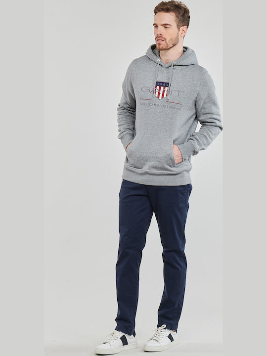 Archive Shield Sweatshirt with Gray Hood