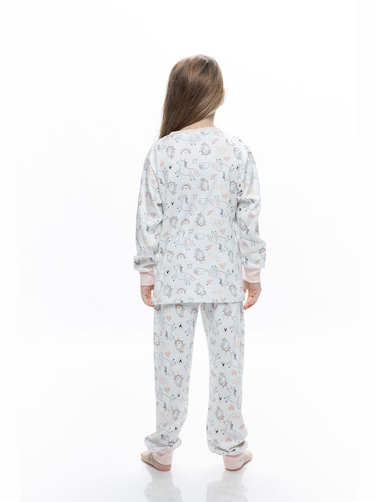 Galaxy Kids Pyjamas Cotton White