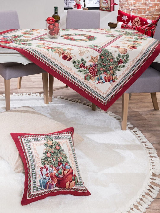 Teoran Christmas Decorative Pillow Square Multicolour 45x45cm