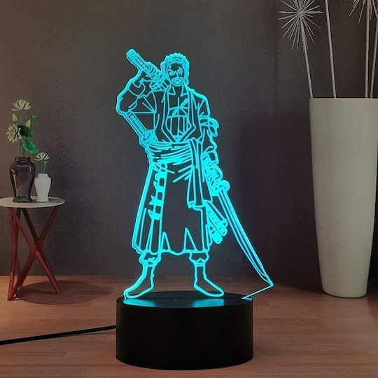 One Piece - Zoro Decorative Lamp 3D Illusion Transparent