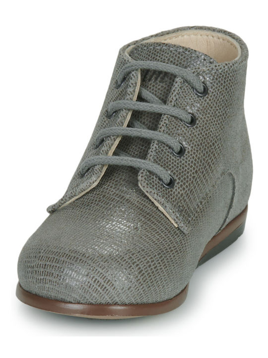 Kids Boots with Zipper Gray