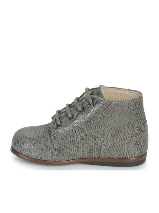 Kids Boots with Zipper Gray