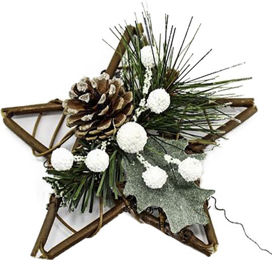 XMASfest Plastic Christmas Decorative Pendant Star 15x15cm Red