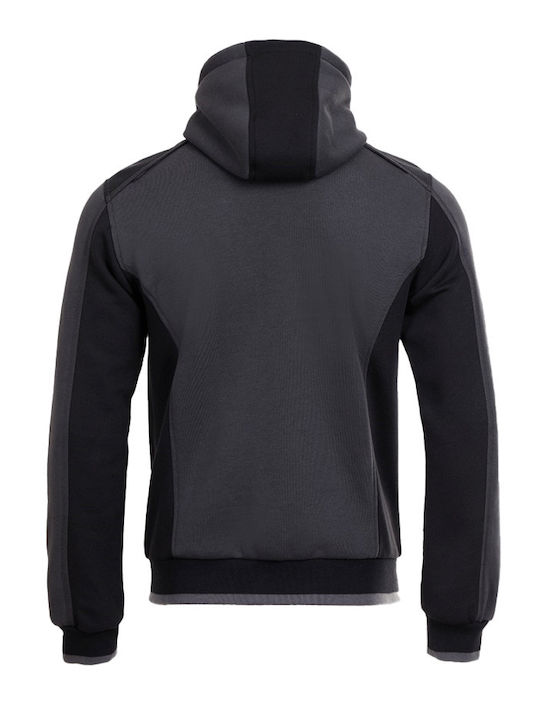 Stenso Long Sleeve Work Sweatshirt Gray with Hood