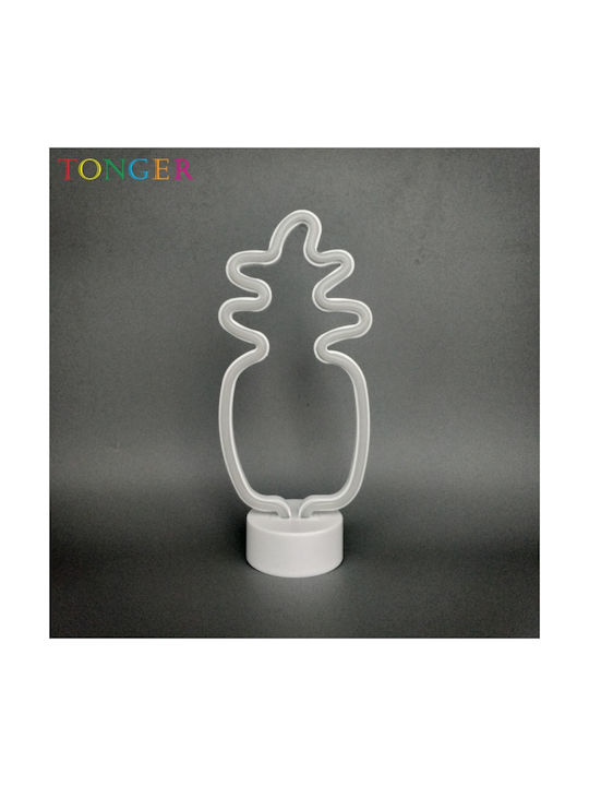Aca Neon Διακοσμητικό Φωτιστικό LED Θερμό Λευκό Aνανάς 17x10x28.5εκ.