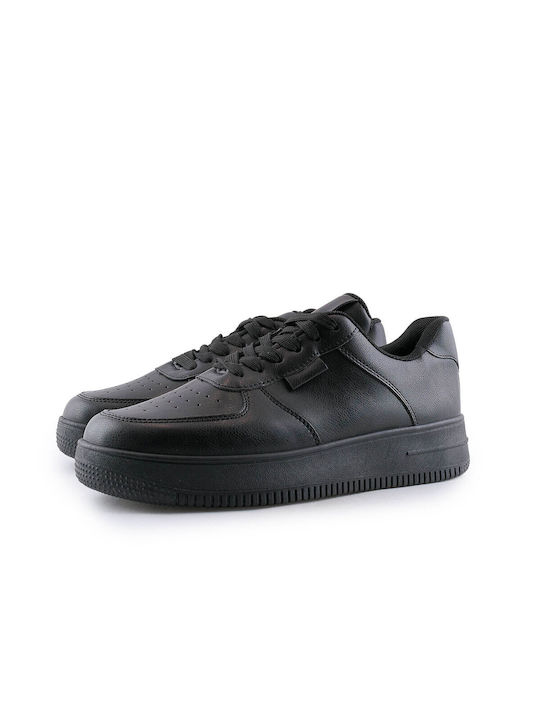 Love4shoes Femei Sneakers Negre