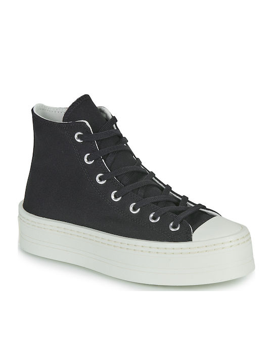 Converse Chuck Taylor All Star Modern Lift Platform Canvas Sneakers Μαύρα