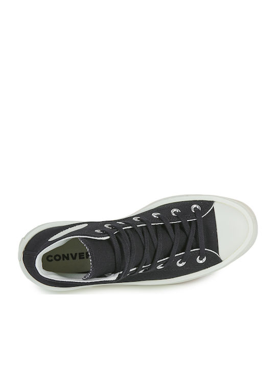 Chuck Taylor All Star Modern Lift Флатформи Платно Високи Черни