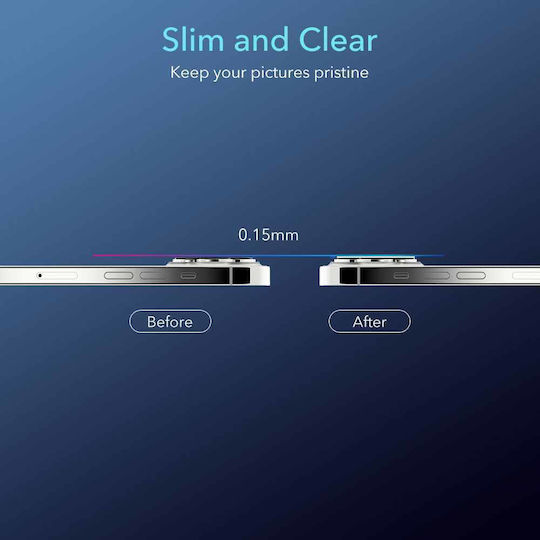 PanzerGlass PicturePerfect Προστασία Κάμερας Tempered Glass Μαύρο για το iPhone 15 Pro / 15 Pro Max
