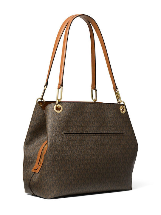 Kensington Γυναικεία Τσάντα Shopper Ώμου Καφέ