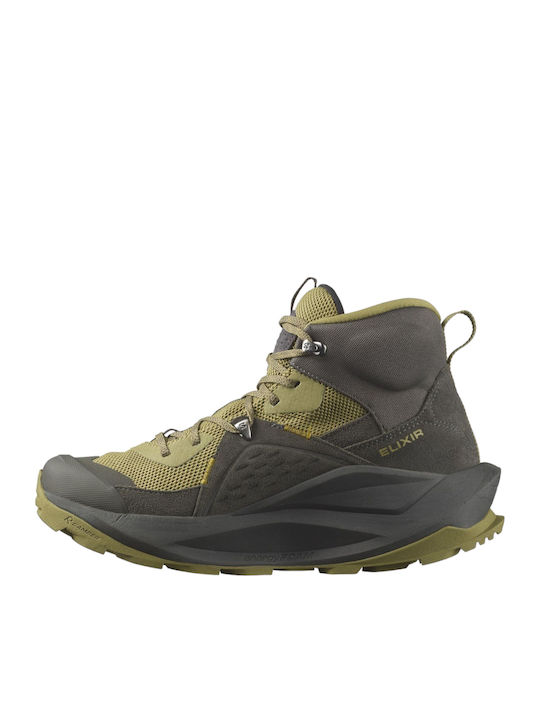 Salomon Elixir Men's Hiking Boots Waterproof with Gore-Tex Membrane Black