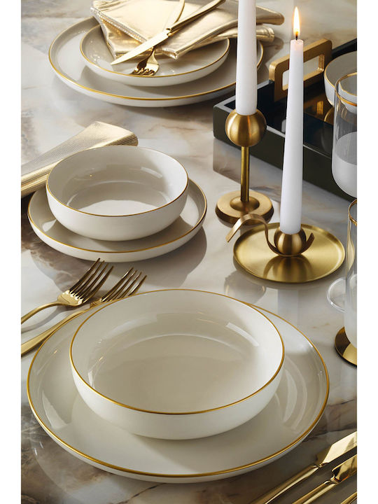 Hermia Beige Porcelain Dinnerware Set 16pcs