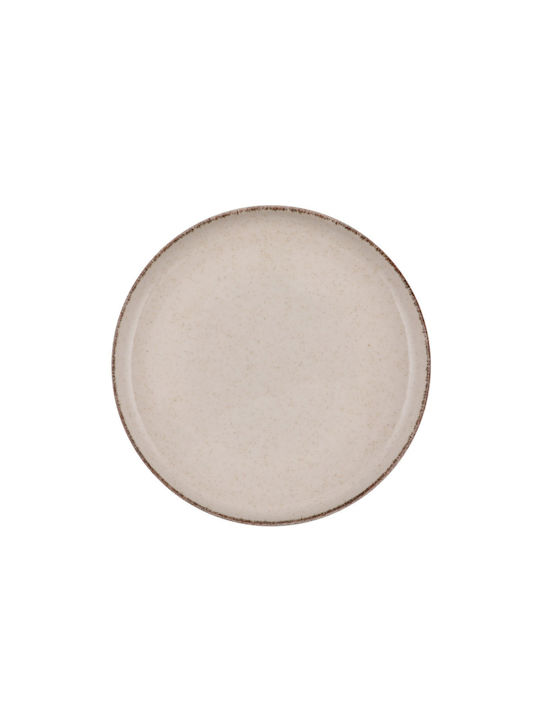 Geschirrset aus Porzellan Beige 16Stück