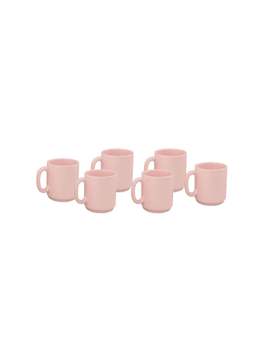 Ceramic Cup Pink 6pcs