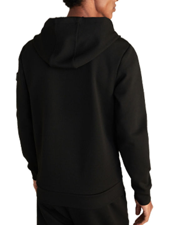 Joop! Men's Sweatshirt Jacket with Hood and Pockets Black