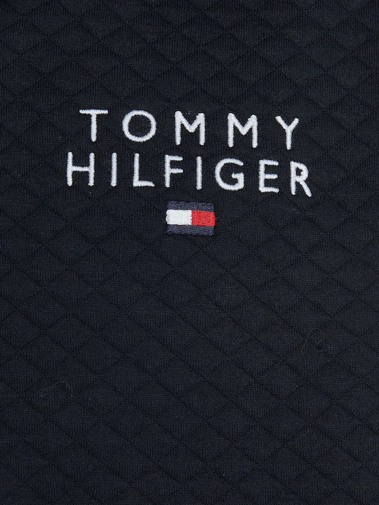 Tommy Hilfiger Ανδρική Φούτερ Ζακέτα με Κουκούλα Μπλε