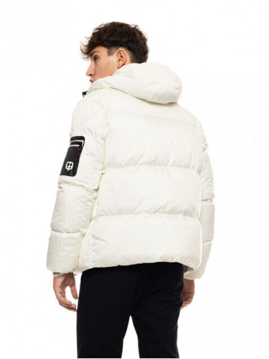 Splendid Men's Winter Puffer Jacket White