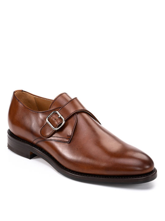 Perlamoda Men's Leather Dress Shoes Tabac Brown