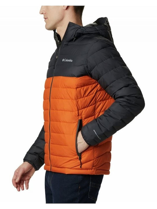 Powder Lite Winter Jacket Puffer Orange/Black