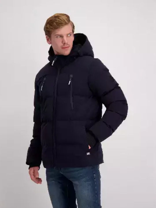 Cars Jeans Men's Winter Jacket Blue