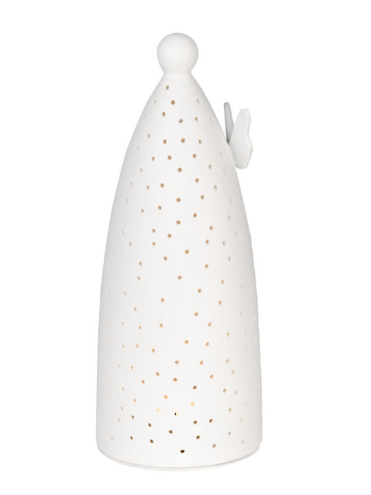Raeder Candle Holder suitable for Tealights Porcelain in White Color 11.7x11.7x27.5cm 1pcs