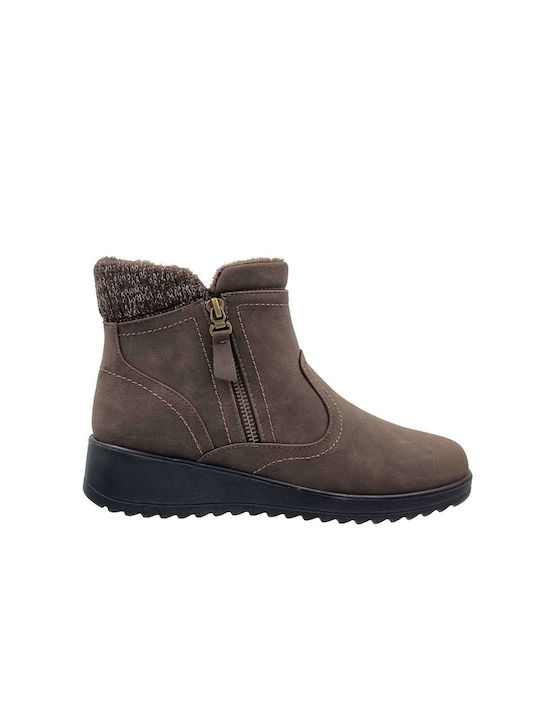 B-Soft Damen Knöchelstiefel Braun