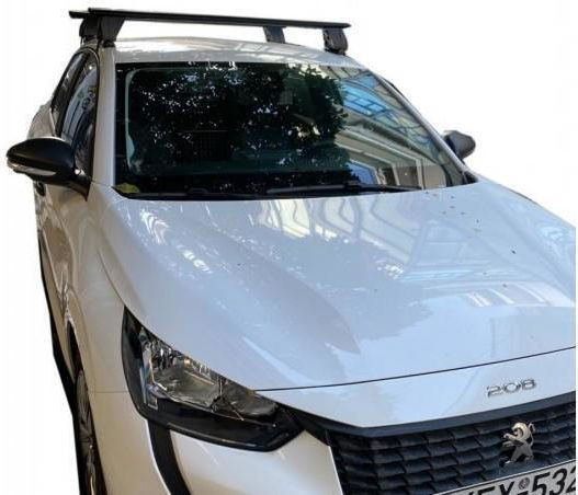 Menabo 123cm. for Cars with Factory Bars (with Roof Rack Legs) Black