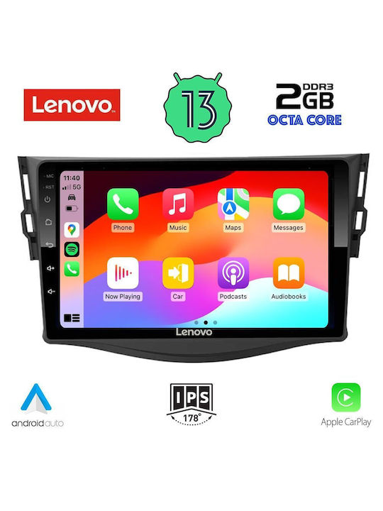 Lenovo Car-Audiosystem für Toyota RAV 4 2006-2012 (Bluetooth/USB/WiFi/GPS/Apple-Carplay/Android-Auto) mit Touchscreen 9"