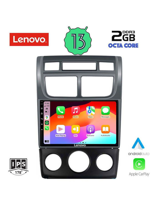 Lenovo Car-Audiosystem für Kia Sportage 2004-2010 (Bluetooth/USB/WiFi/GPS/Apple-Carplay/Android-Auto) mit Touchscreen 9"