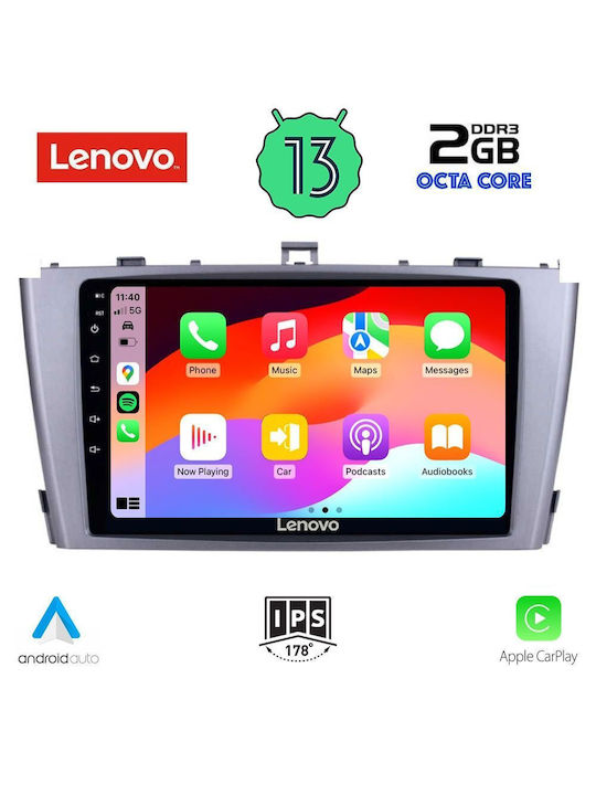 Lenovo Car Audio System for Toyota Avensis 2003-2009 (Bluetooth/USB/WiFi/GPS/Apple-Carplay/Android-Auto) with Touch Screen 9"