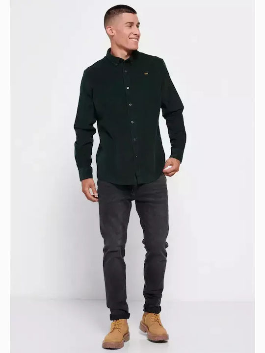 Funky Buddha Corduroy Shirt Pesto