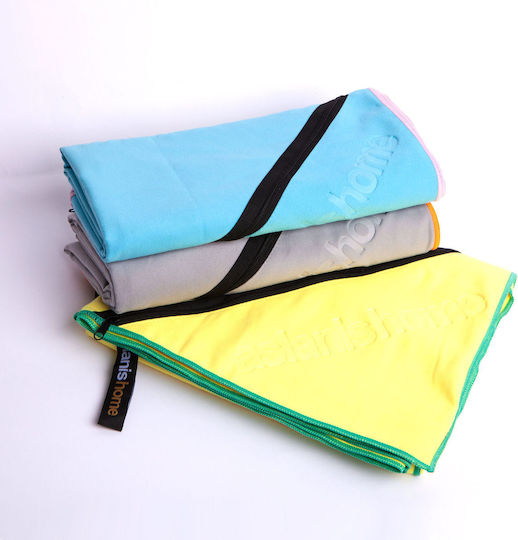 Aslanis Home Πετσέτα Microfiber Σώματος Κίτρινη 160x90εκ.