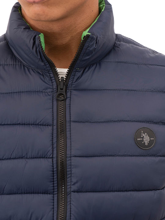Cody Ärmellos Winter Jacke Marineblau
