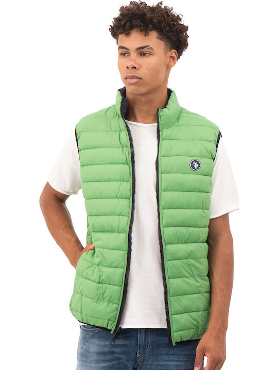 Cody Ärmellos Winter Jacke Marineblau