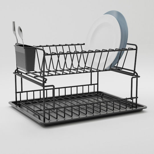 Hermia Metallic Black Sink Strainer 35.5x29.5x23.5cm