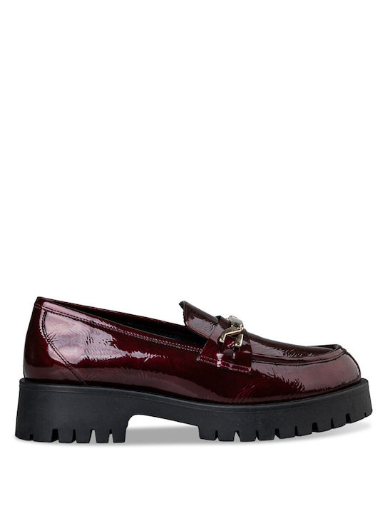 Envie Shoes Women's Loafers in Red Color