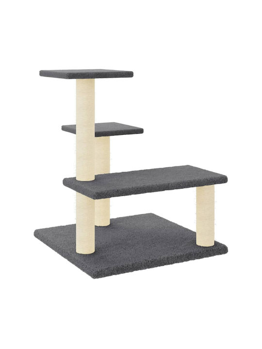 vidaXL Scratching Post Cat Trees Gray 53.5x53.5x61cm