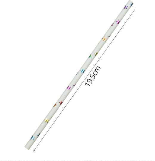Tpster Straws Paper Multicolored 25pcs