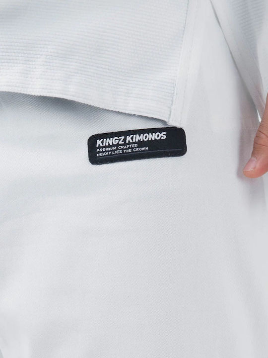 Kingz Kore Ανδρικό Παντελόνι Brazilian Jiu Jitsu Λευκό