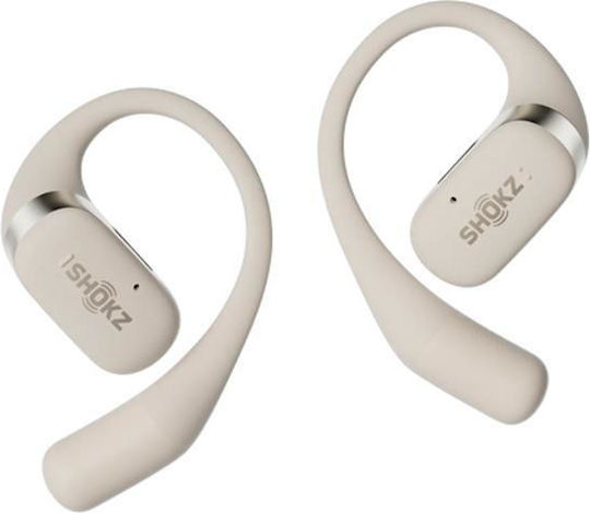 Aftershokz Openfit Open Ear Bluetooth Handsfree Căști cu Rezistență la Transpirație și Carcasă de Încărcare Alb