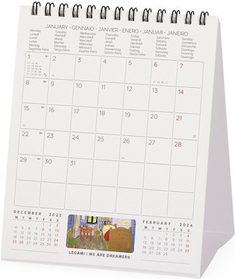 Legami Milano Monthly Desktop Diary 2024 12x14.5cm