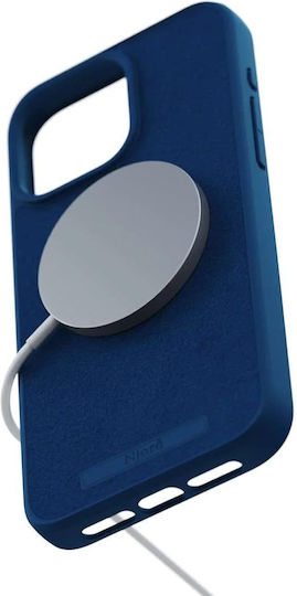 Njord Suede 360 Full Cover Plastic 2mm Albastru (iPhone 15 Pro Max)