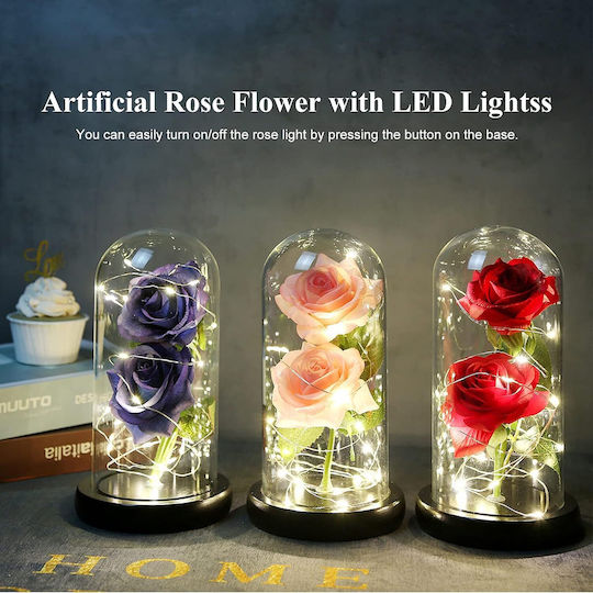Trandafir Roșu Artificial cu LED Trandafir Roșu Artificial cu LED