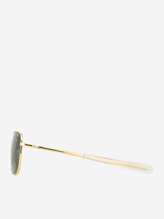 American Optical Unisex Γυαλιά Ηλίου με Χρυσό Μεταλλικό Σκελετό